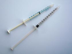 Spritzkolben/ Einwegspritze ohne Kanüle/ Nadel für die Gabe oraler Antibiotika